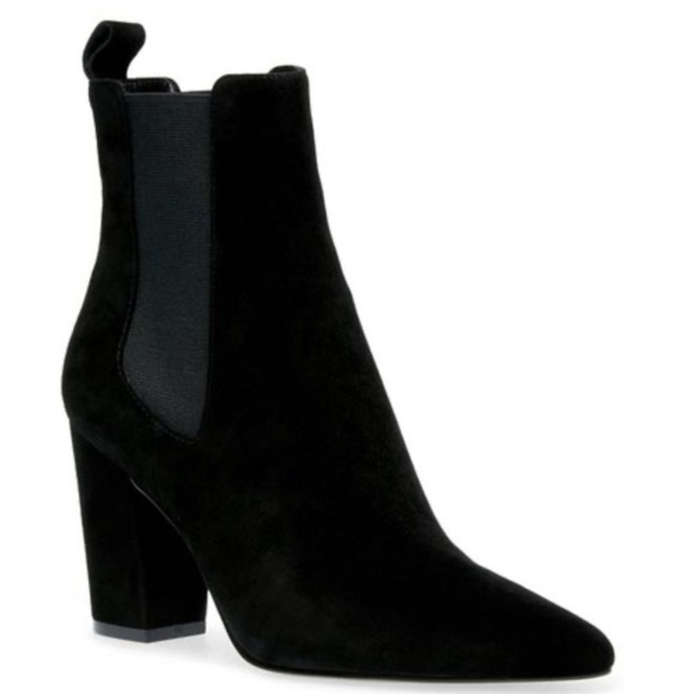 Steve Madden Black Subtle Suede Bootie - image 1